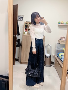 「SAMO ONDOH（セイモオンド）のアイテム」を使った、cha buさん（レディース・157cm）の冬コーディネート