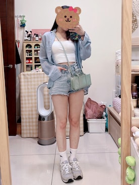 「SAMO ONDOH（セイモオンド）のアイテム」を使った、cha buさん（レディース・157cm）の夏コーディネート