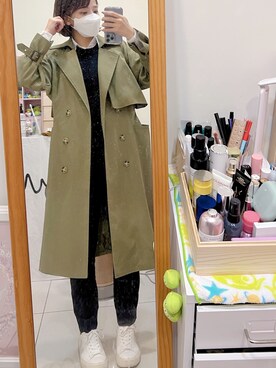 「VEJAS（ヴェジャス）のアイテム」を使った、cha buさん（レディース・157cm）の冬コーディネート