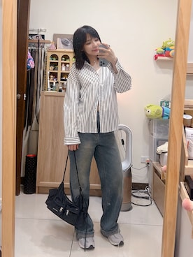 「SAMO ONDOH（セイモオンド）のアイテム」を使った、cha buさん（レディース・157cm）の夏コーディネート