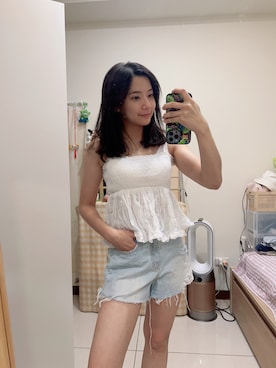 「XXX（マミロ）のアイテム」を使った、cha buさん（レディース・157cm）の夏コーディネート