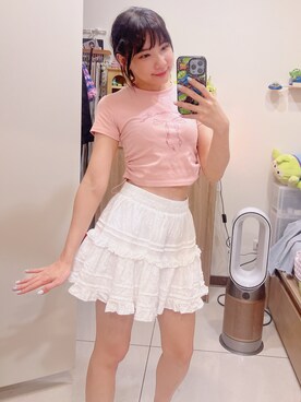 「XXX（マミロ）のアイテム」を使った、cha buさん（レディース・157cm）の春コーディネート