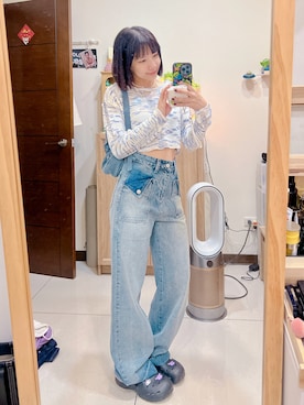 「XXX（マミロ）のアイテム」を使った、cha buさん（レディース・157cm）の冬コーディネート