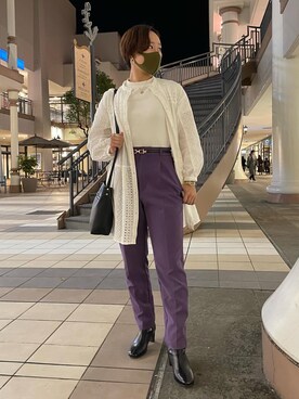 「LAKOLE（ラコレ）のアイテム（ブーツ）」を使った、☆k0t0k☆さん（レディース・153cm）の秋コーディネート