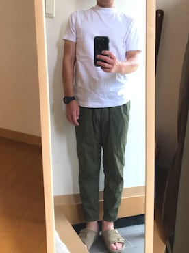 「Tシャツ 白」｜クリフジさん（メンズ・163cm）の秋コーディネート
