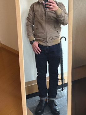 「アイテム（ブルゾン）」を使った、クリフジさん（メンズ・163cm）の秋コーディネート