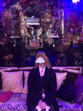 「merlot plus（メルロープリュス）のアイテム（ジャケット/アウター）」を使った、るさん（レディース・158cm）の秋コーディネート
