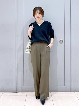 「アイテム（アクセサリー）」を使った、Eriさん（レディース・158cm・30代）の秋コーディネート