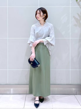 「アイテム（イヤリング）」を使った、Eriさん（レディース・158cm・30代）の春コーディネート