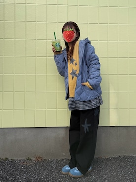 「UGLY SHADOW（アグリーシャドウ）のアイテム」を使った、★さん（レディース・158cm）の冬コーディネート