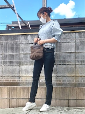 「AS as know as（エーエス アズノウアズ）のアイテム（トップス）」を使った、usakiさん（レディース・156cm）の夏コーディネート