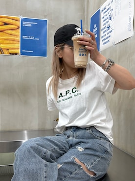 「A.P.C.」｜m..さん（レディース・157cm）の夏コーディネート