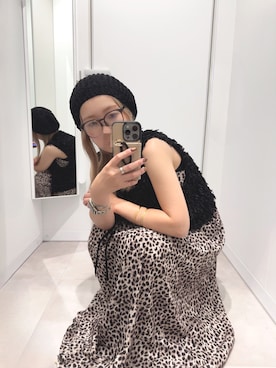 「めがね」｜「アイテム（帽子）」を使った、m..さん（レディース・157cm）の秋コーディネート