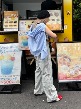 「アイテム（ハンチング/ベレー帽）」を使った、m..さん（レディース・157cm）の秋コーディネート