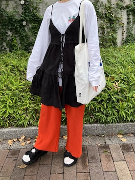 「SHAKA（シャカ）のアイテム」を使った、こけしさん（レディース・151cm）の秋コーディネート