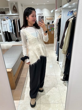 「アイテム（パンツ）」を使った、アヤカさん（レディース・160cm・20代）の秋コーディネート