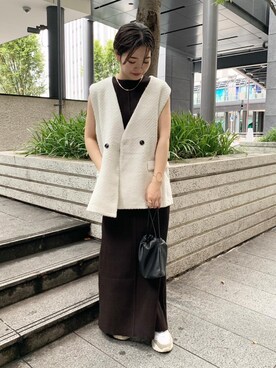 「AKIII CLASSIC（アキクラシック）のアイテム」を使った、ヨシヤマ アヤカさん（レディース・159cm）の秋コーディネート