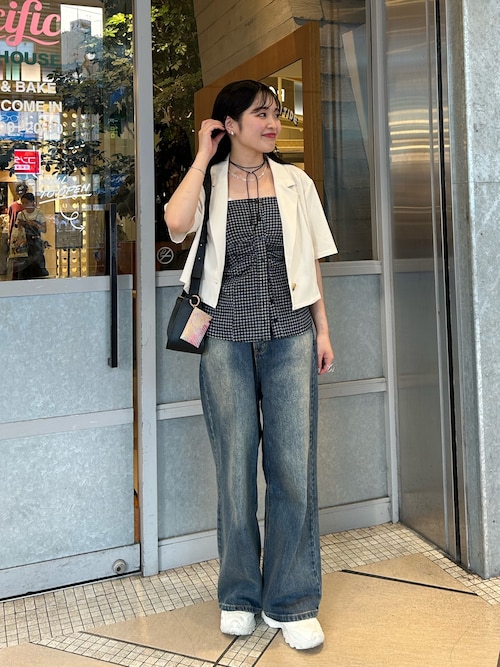 SNIDEL ジャケット ノーカラージャケット テクスチャーショート