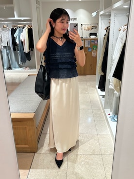 「アイテム（パンプス）」を使った、ヨシヤマ アヤカさん（レディース・160cm・20代）の夏コーディネート