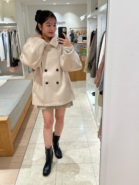 「アイテム（その他アウター）」を使った、アヤカさん（レディース・160cm・20代）の秋コーディネート