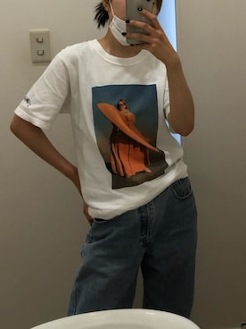 「Eddie Bauer（エディーバウアー）のアイテム（パンツ）」を使った、yoshieさん（レディース・160cm）の夏コーディネート