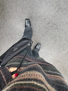 「WOOLRICH（ウールリッチ）のアイテム」を使った、yoshieさん（レディース・160cm）の春コーディネート