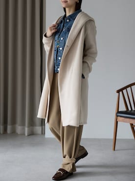 「アイテム（その他アウター）」を使った、PREFERIR_webさん（レディース・162cm・20代）の秋コーディネート