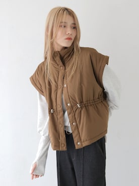 「アイテム（ダウンジャケット/コート）」を使った、PREFERIR_webさん（レディース・160cm・20代）の秋コーディネート