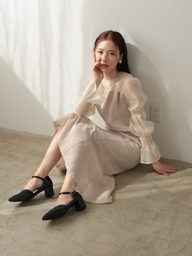 「24AW秋の新作」｜「アイテム（ワンピース/ドレス）」を使った、PREFERIR_webさん（レディース・163cm）の秋コーディネート