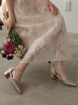 「チャンキーヒール」｜PREFERIR_webさん（レディース・163cm）の春コーディネート