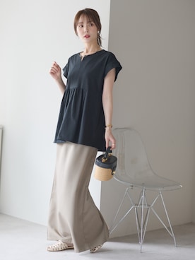 「PREFERIR（プレフェリール）のアイテム」を使った、PREFERIR_webさん（レディース・162cm）の夏コーディネート