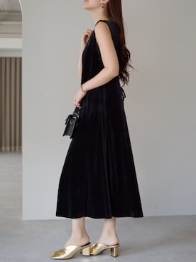 「クリスマスコーデ」｜「アイテム（ワンピース/ドレス）」を使った、PREFERIR_webさん（レディース・162cm）の秋コーディネート