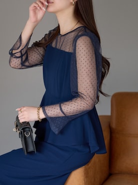 「アイテム（ドレス）」を使った、PREFERIR_webさん（レディース・162cm）の秋コーディネート