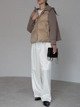 「PREFERIR（プレフェリール）のアイテム（ダウンジャケット/コート）」を使った、PREFERIR_webさん（レディース・162cm）の冬コーディネート