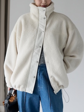 「ボアパーカー」｜PREFERIR_webさん（レディース・162cm）の冬コーディネート