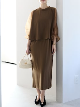 「PREFERIR（プレフェリール）のアイテム」を使った、PREFERIR_webさん（レディース・162cm）の冬コーディネート