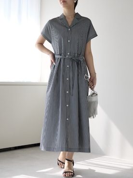 「ストライプ柄(柄・デザイン)」｜PREFERIR_webさん（レディース・162cm）の夏コーディネート