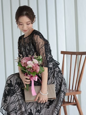 「レースワンピース」｜PREFERIR_webさん（レディース・163cm）の夏コーディネート