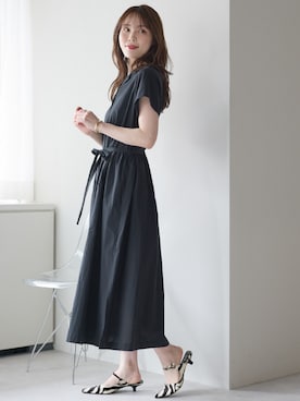 「アイテム（シャツワンピース）」を使った、PREFERIR_webさん（レディース・162cm）の夏コーディネート