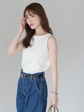 「PREFERIR（プレフェリール）のアイテム」を使った、PREFERIR_webさん（レディース・162cm）の夏コーディネート