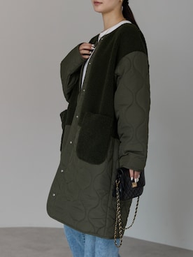 「アイテム（ノーカラーコート）」を使った、PREFERIR_webさん（レディース・162cm・20代）の秋コーディネート