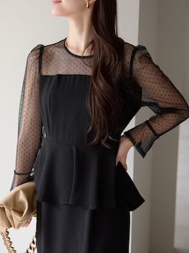 「アイテム（ドレス）」を使った、PREFERIR_webさん（レディース・162cm）の秋コーディネート