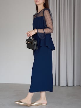 「アイテム（ドレス）」を使った、PREFERIR_webさん（レディース・162cm）の秋コーディネート