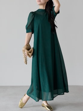 「アイテム（ドレス）」を使った、PREFERIR_webさん（レディース・162cm）の秋コーディネート