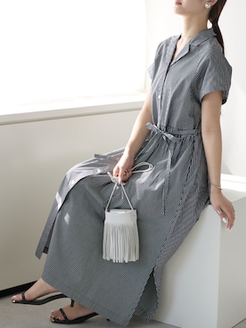 「アイテム（シャツワンピース）」を使った、PREFERIR_webさん（レディース・162cm・20代）の夏コーディネート