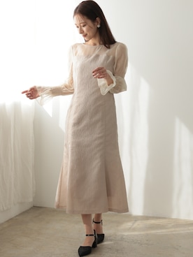 「チャンキーヒール」｜PREFERIR_webさん（レディース・163cm）の冬コーディネート