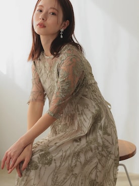 「アイテム（ドレス）」を使った、PREFERIR_webさん（レディース・163cm）の秋コーディネート