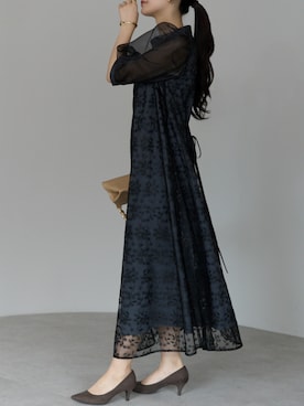 「アイテム（ドレス）」を使った、PREFERIR_webさん（レディース・162cm）の秋コーディネート