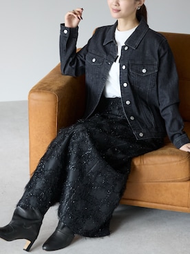 「アイテム（デニムジャケット）」を使った、PREFERIR_webさん（レディース・162cm・20代）の秋コーディネート