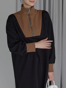 「スタンドカラー」｜PREFERIR_webさん（レディース・162cm）の冬コーディネート